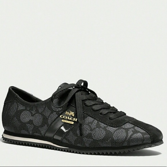 Coach Shoes - Authentic Coach Black Ivy Tennis Shoes